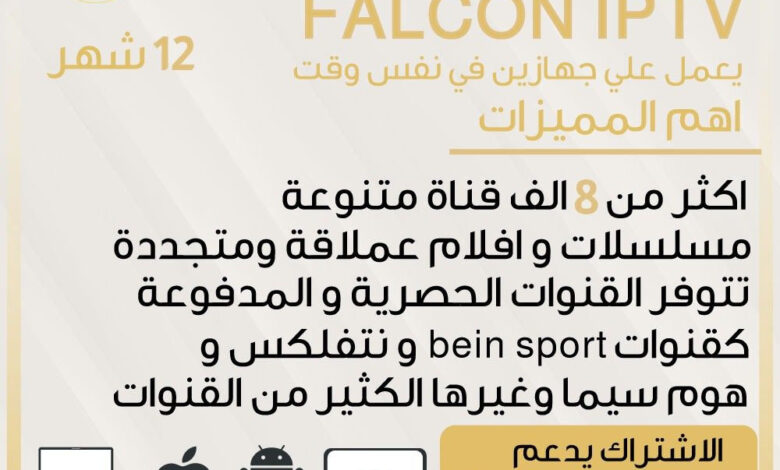 أشتراك فالكون 12 شهر FALCON